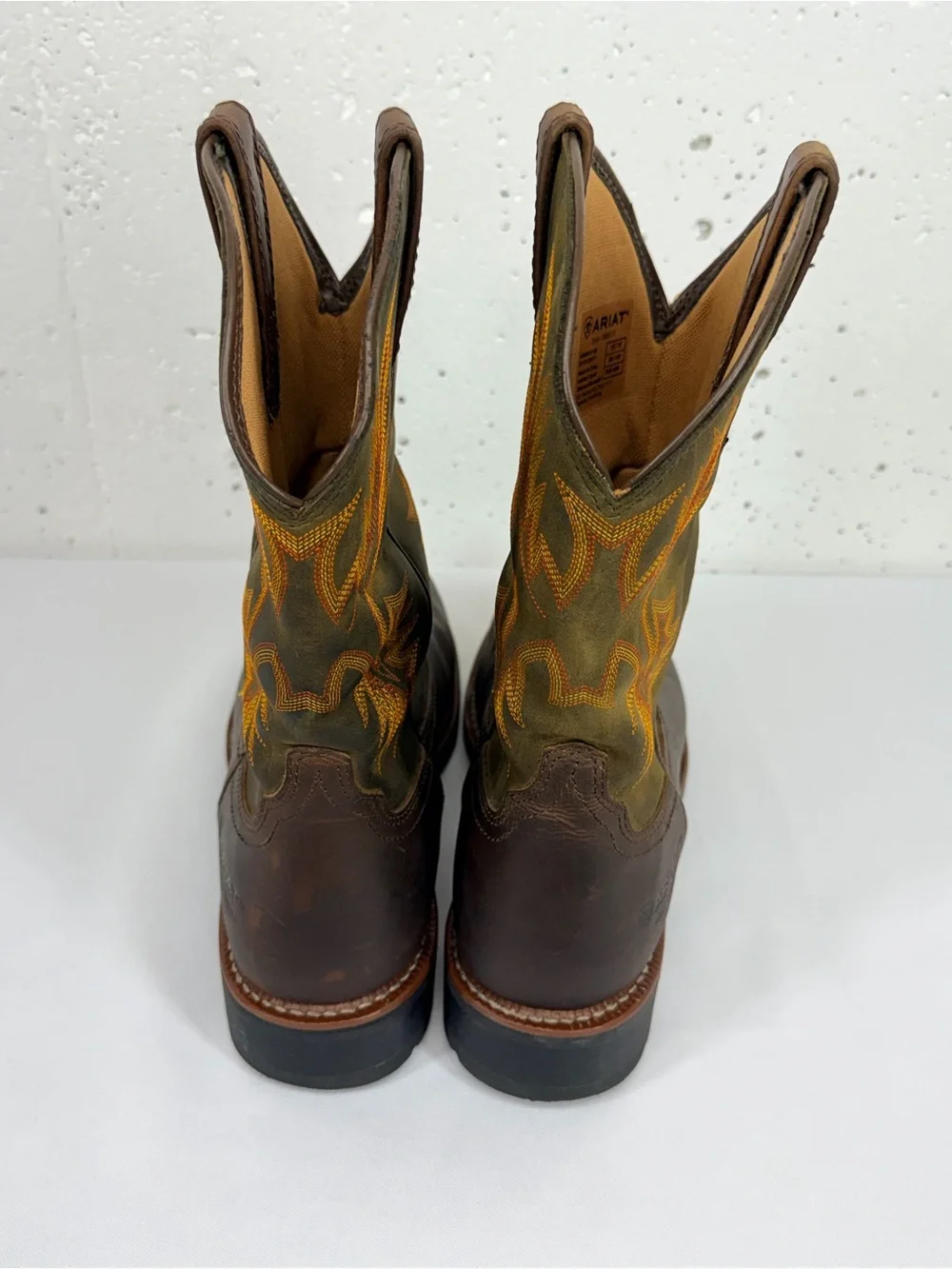 Ariat Men’s Size 11 D Sierra Brown Waterproof Western Pull On Boots